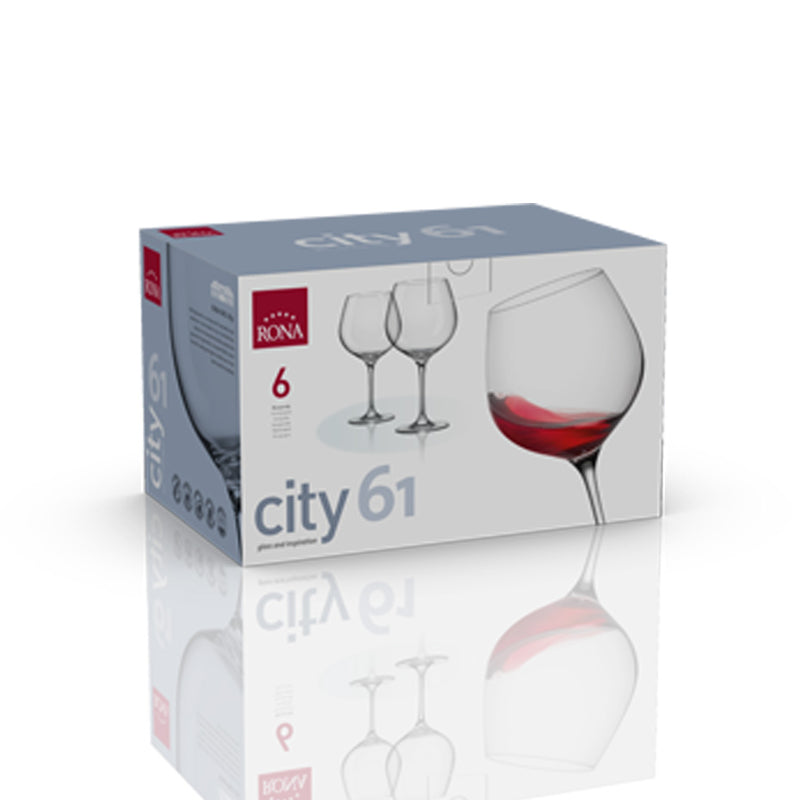 COPA RONA CITY	Art. No. 6006 610 Burgundy  610ml 22oz H210mm 8¼" D109mm 4¼"