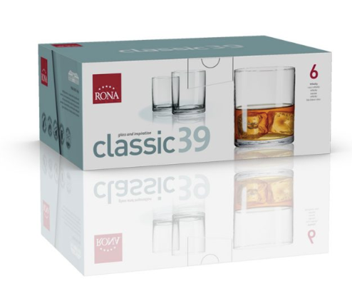 RONA VASO	CLASSIC	Art. No. 1605 390  Whisky XL 390ml 13oz  H102mm 3¾"" D88mm 3½"