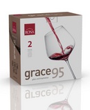 RONA COPA	GRACE	Art. No. 6835 950  Burgundy  950ml 32¼oz  H245mm 9¾" D125mm 5"