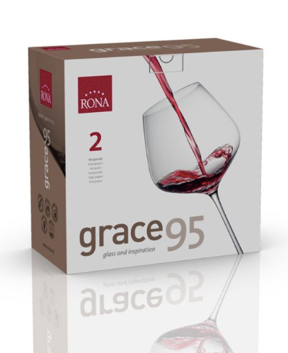 RONA COPA	GRACE	Art. No. 6835 950  Burgundy  950ml 32¼oz  H245mm 9¾" D125mm 5"