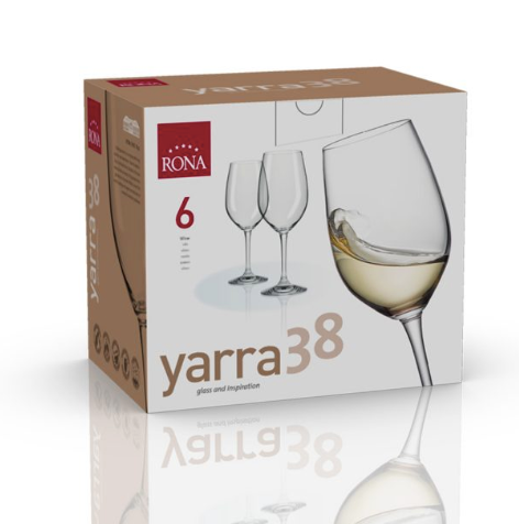 RONA COPA	YARRA	Art. No. 4735 380 Wine  380ml 12¾oz H207mm 8 " D78mm 3"
