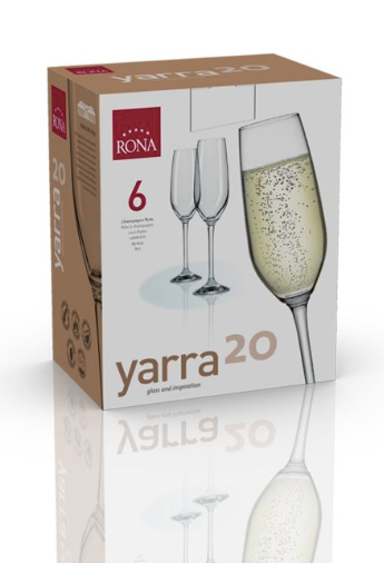 RONA COPA	YARRA	Art. No. 4735 205  Champagne Flute  205ml 7oz H228mm 9" D60mm 2½"