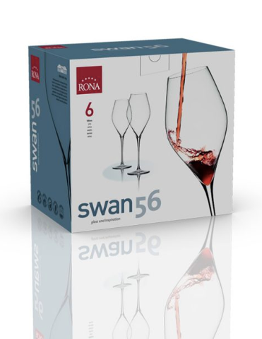 RONA COPA	SWAN	Art. No. 6650 560  Wine  560ml 19oz H267mm 10½" D93mm 3¾"
