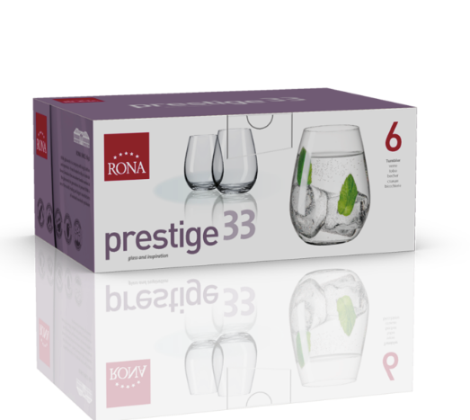 RONA COPA  PRESTIGE	  Art. No. 6339 330 Tumbler 330ml 11¼oz   H100mm 4" D79mm