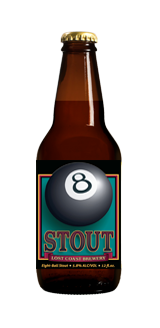 Lost Coast Cerveza Artesanal 8 Ball Stout 12 Onz. Stout 5.80% Alc.By Vol.